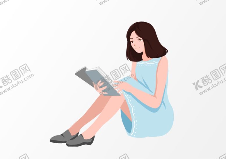 编号：25657209210942597209【酷图网】源文件下载-女孩读书