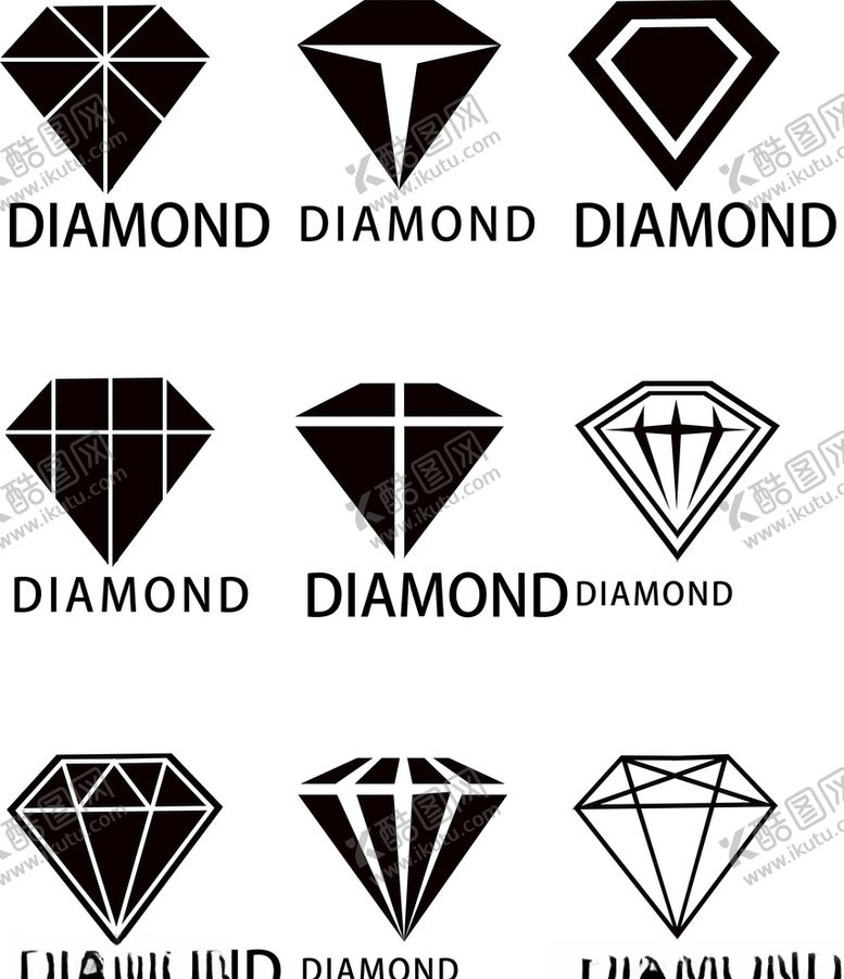 编号：33997209151041086936【酷图网】源文件下载-矢量钻石图标图片文件