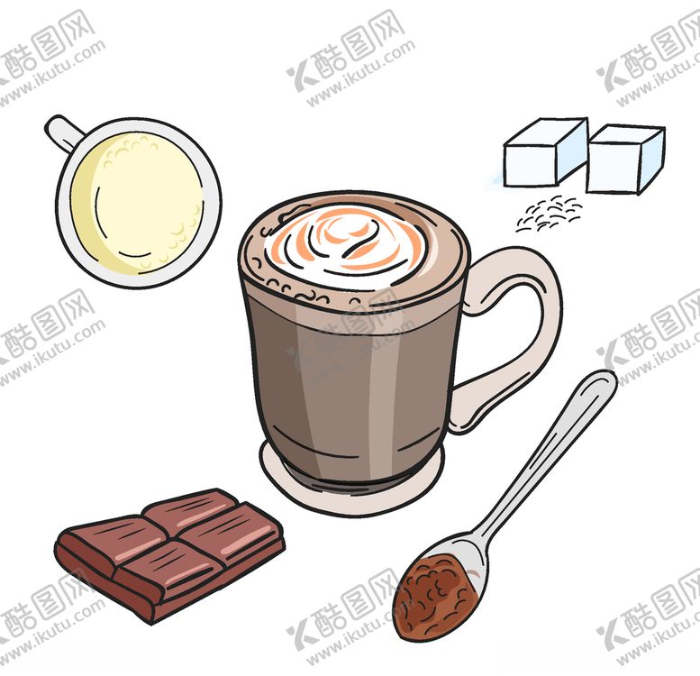 编号：79343509150926315310【酷图网】源文件下载-矢量果汁甜品食物素材