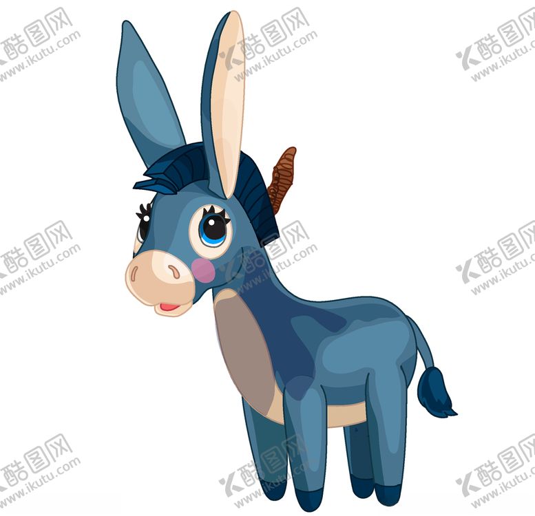 编号：27362810141553439139【酷图网】源文件下载-卡通驴