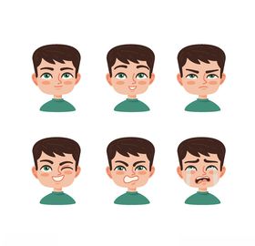 不同表情