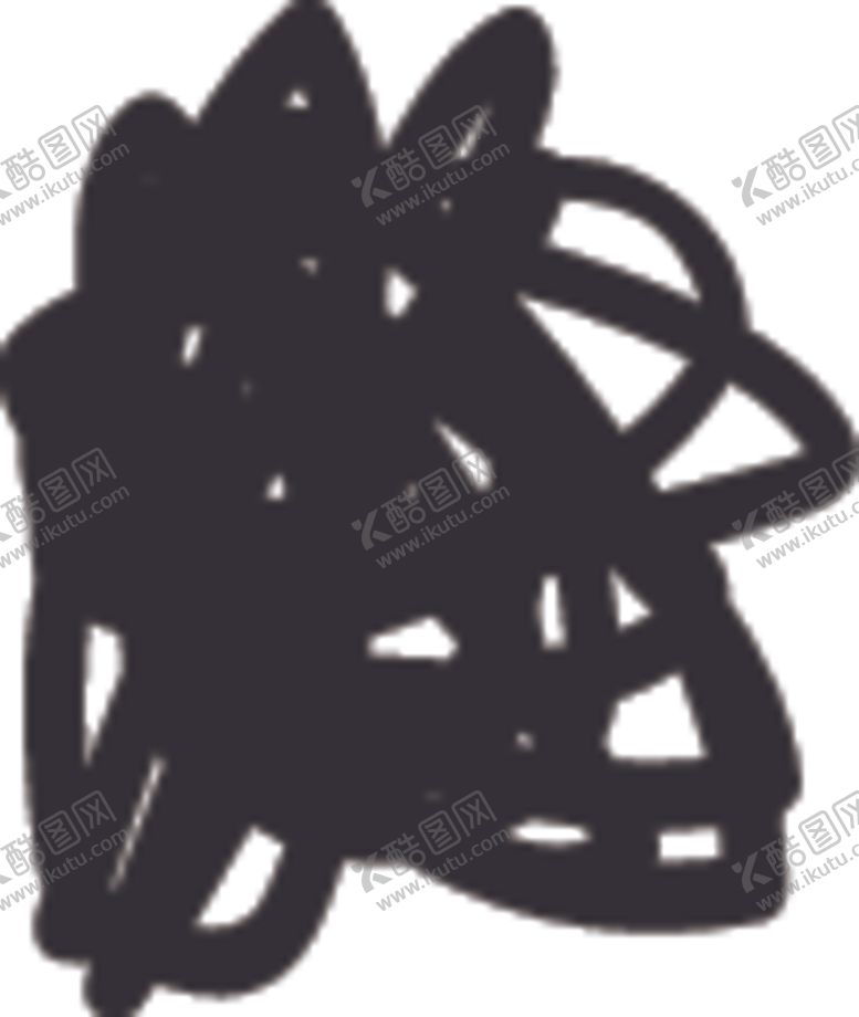 编号：39111105160001327507【酷图网】源文件下载-黑白不规则涂鸦几何图案