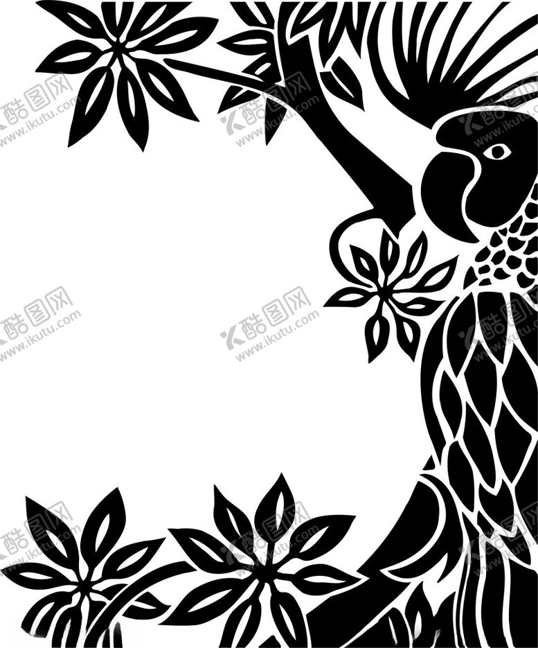 编号：16404302162313578080【酷图网】源文件下载-手绘鸟类插画