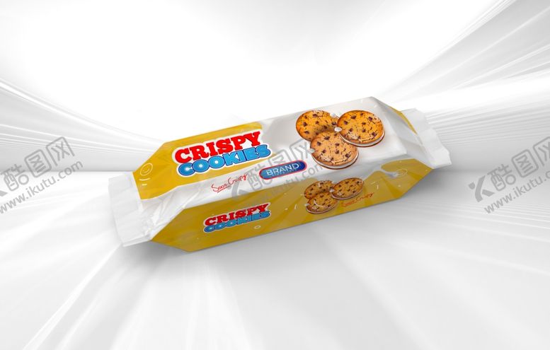 编号：26611610151050177414【酷图网】源文件下载-饼干包装贴图样机
