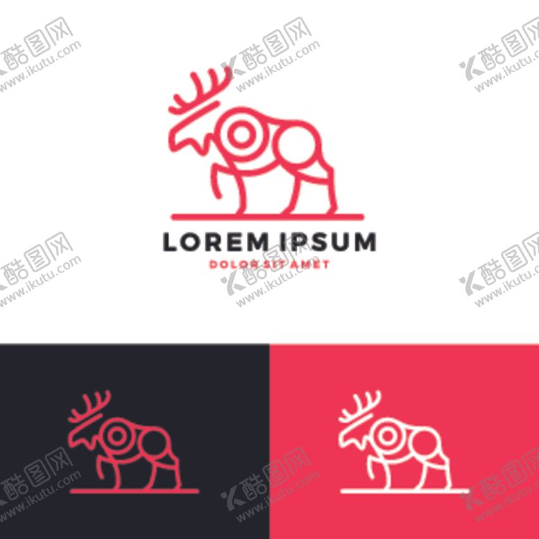 编号：49050010211429357780【酷图网】源文件下载-鹿头标志