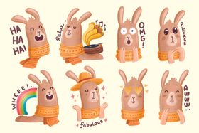 可爱兔子玩偶创意造型