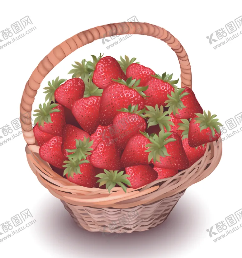 编号：24266303290749216554【酷图网】源文件下载-草莓水果蔬菜