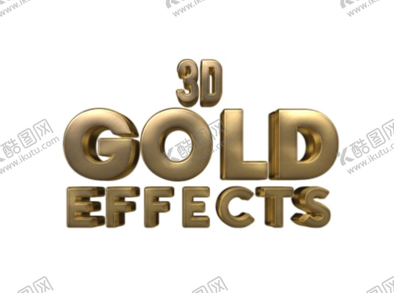 编号：11049709250826373045【酷图网】源文件下载-黄金立体字样机