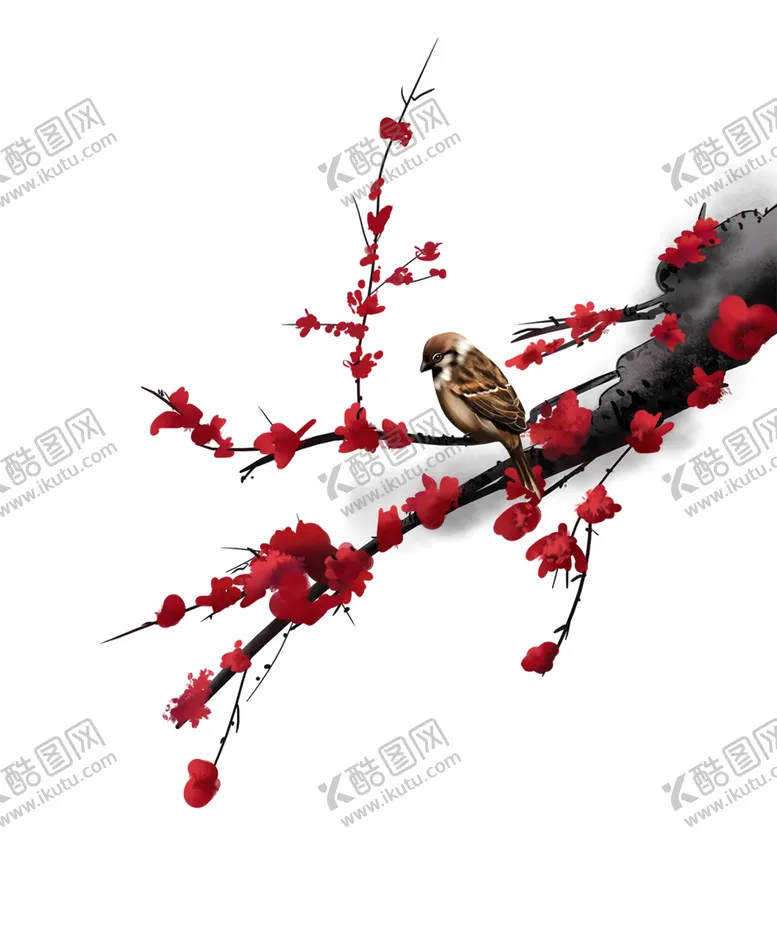 编号：67291306301158394991【酷图网】源文件下载-梅花树枝元素