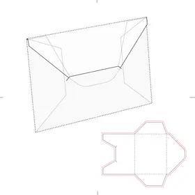 异型  日历外壳 纸盒刀版图