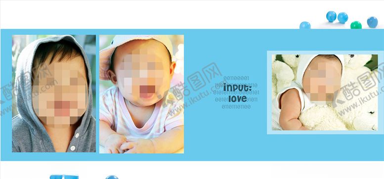 编号：76750909282129113677【酷图网】源文件下载-童年儿童周岁纪念相册PSD模板