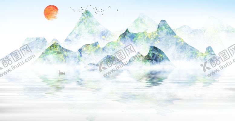 编号：32048206301605599830【酷图网】源文件下载-水墨山水