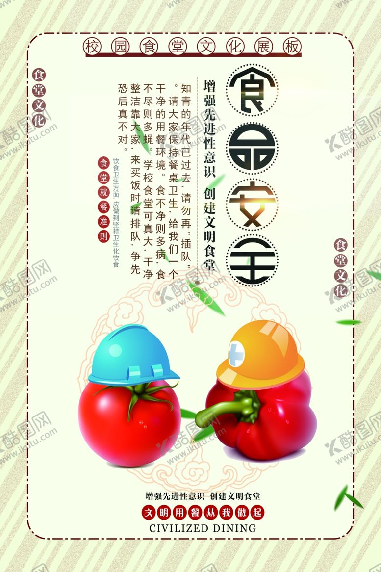 编号：85348710300524062010【酷图网】源文件下载-食堂展板