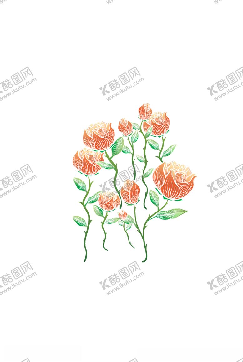 编号：51300706241253498055【酷图网】源文件下载-鲜花印花