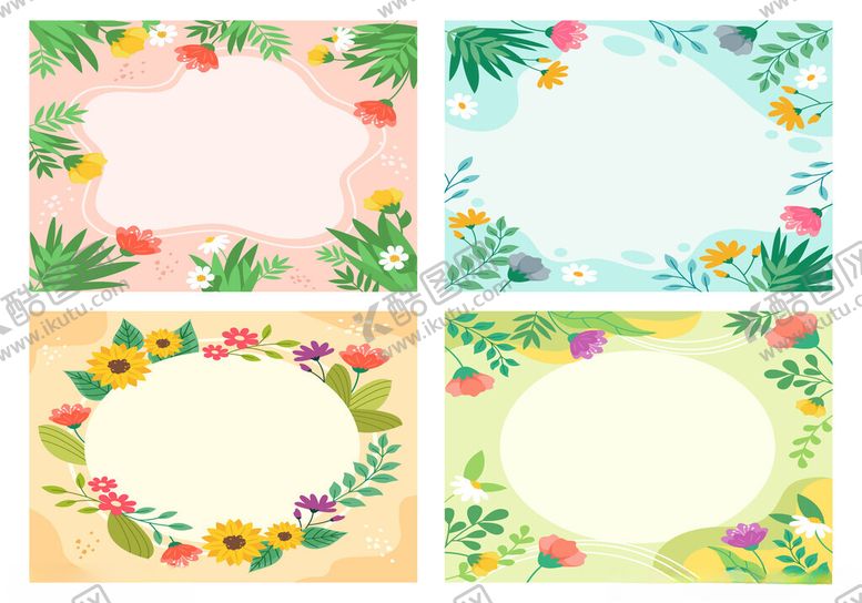 编号：87747904041546366325【酷图网】源文件下载-花卉边框