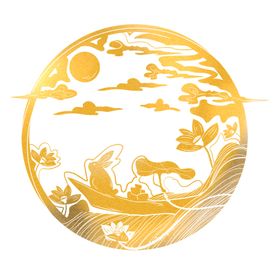 金色中秋剪纸金秋