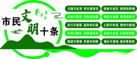 市民文明公约创文文化墙