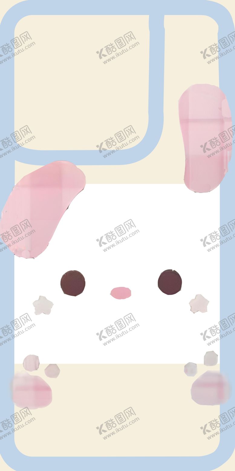 编号：15310712152119276592【酷图网】源文件下载-爱心格纹兔兔