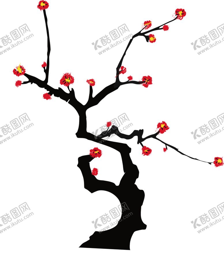 编号：54600505120531451838【酷图网】源文件下载-梅花免扣元素
