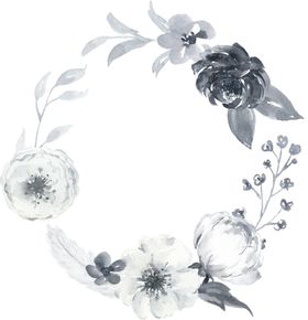 水彩花朵装饰图案