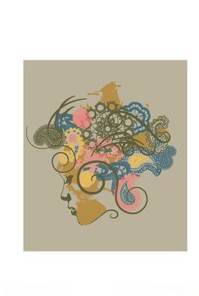 女装人物印花