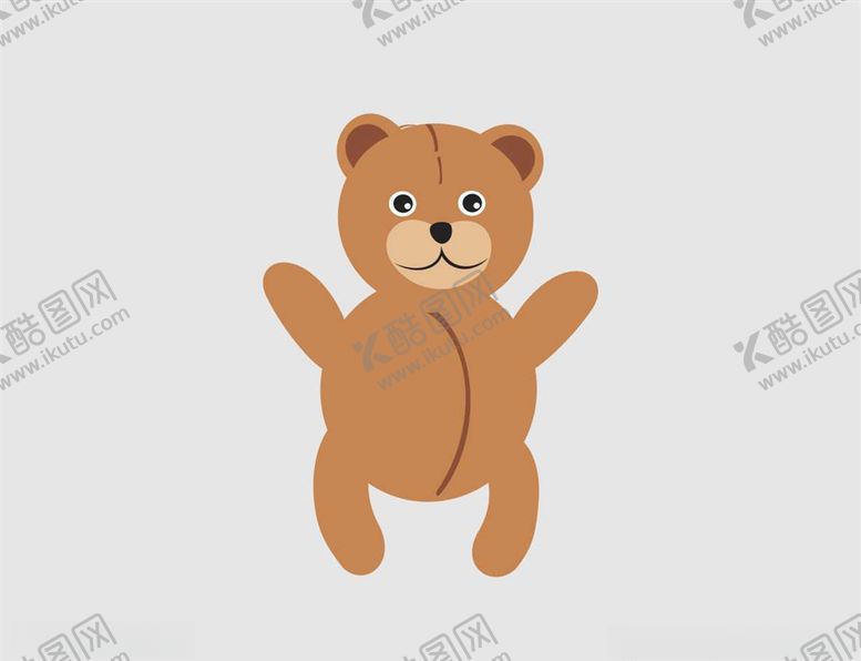 编号：92626709262049405632【酷图网】源文件下载-矢量小熊