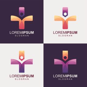 牙齿logo公司鸟类图标蓝色