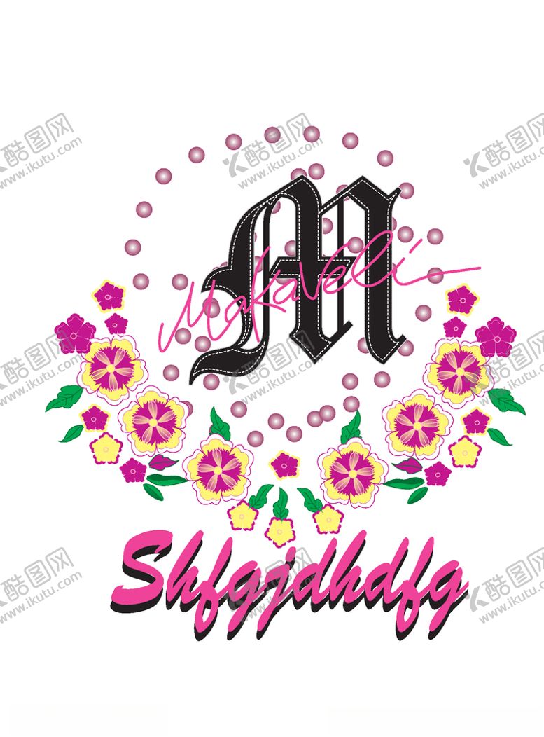 编号：93887709272330137558【酷图网】源文件下载-字母印花