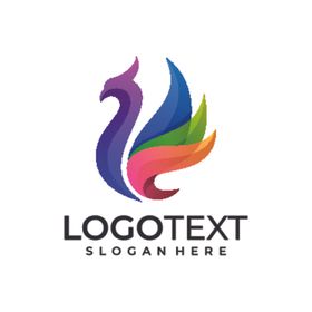 孔雀logo鸟类标志禽类标志禽类标记简约LOGO