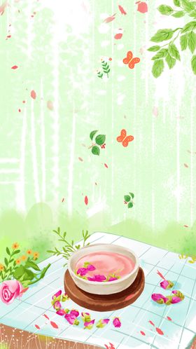 花茶海报图片养生菊草