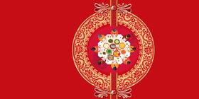 红色喜庆年会颁奖晚会背景素材