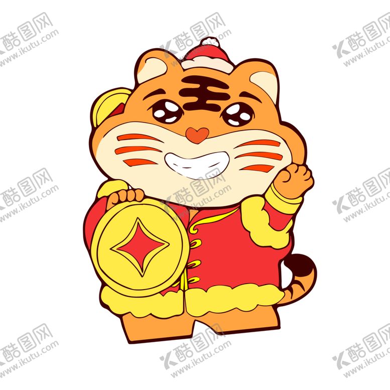 编号：35333902030248309428【酷图网】源文件下载-卡通可爱表情包虎年老虎表情包