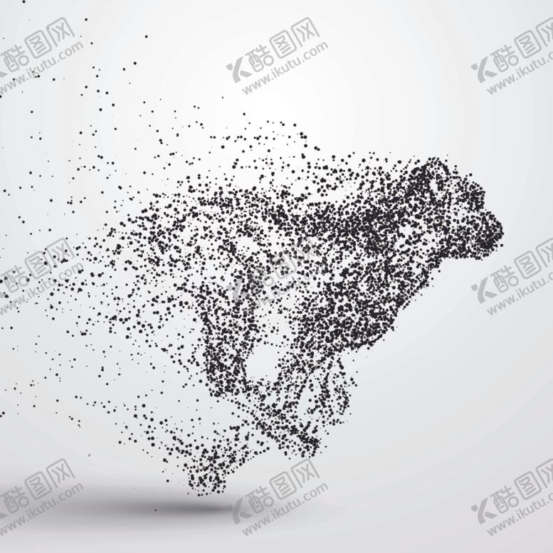 编号：11648810060831532159【酷图网】源文件下载-粒子笔刷豹子