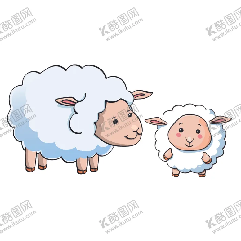 编号：27232012091054072921【酷图网】源文件下载-羊卡通矢量素材插画
