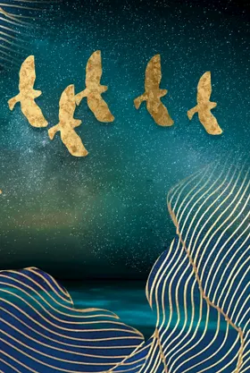 发财树 玄关 山水画 艺术画