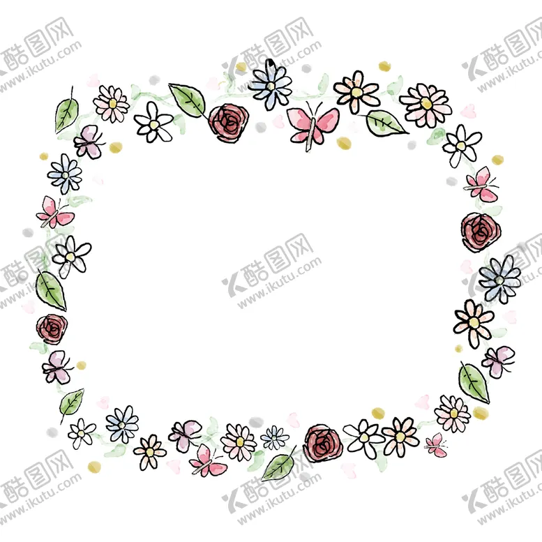 编号：31552311171806324337【酷图网】源文件下载-花环素材
