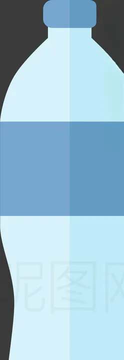 纯净水 瓶装水门头海报