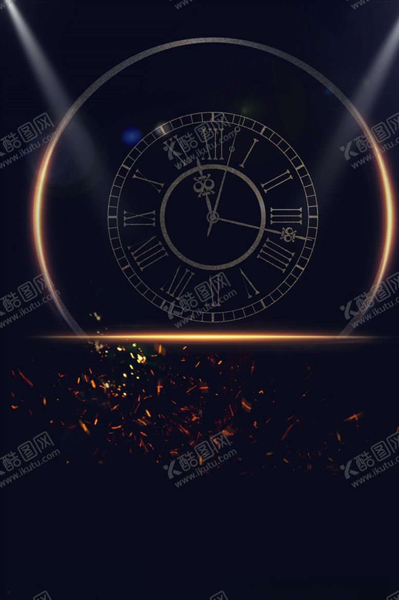 编号：30841810130646266219【酷图网】源文件下载-黑金风倒计时海报