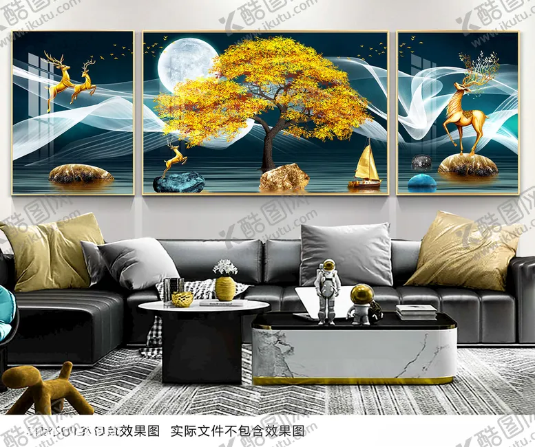 编号：26336903301407446856【酷图网】源文件下载-客厅装饰画