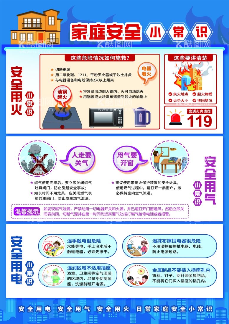 编号：59996403211230063224【酷图网】源文件下载-家庭安全家庭用电常识