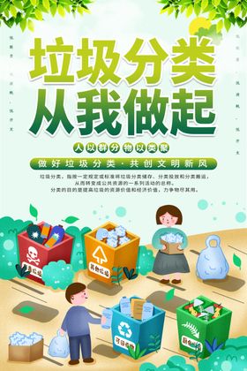 垃圾分类广告回收保护环境
