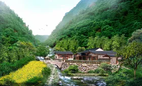 田园风采城市风貌
