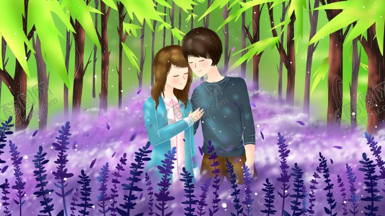 编号：52589810052121443501【酷图网】源文件下载-情人节七夕卡通海报素材