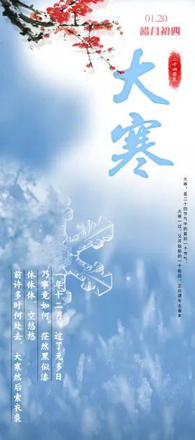 大寒节气24节气冬天