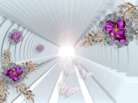 3d背景墙立体空间素材中式