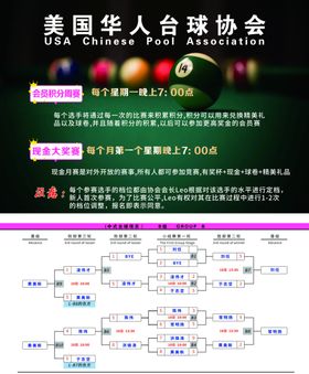 台球海报