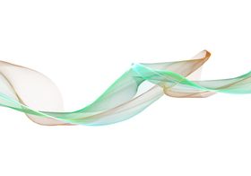 手绘抽象彩色烟雾线条