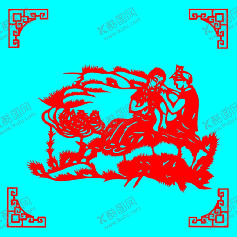 编号：64225102030844346847【酷图网】源文件下载-包扎剪纸