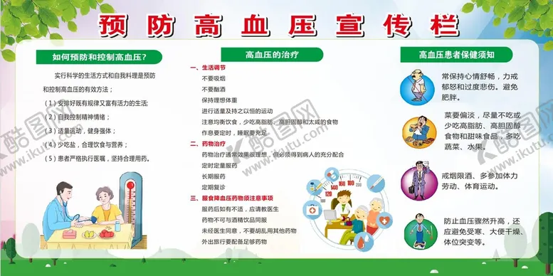 编号：50851911221258339034【酷图网】源文件下载-预防高血压宣传栏