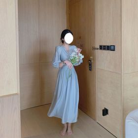 法式复古慵懒连衣裙
